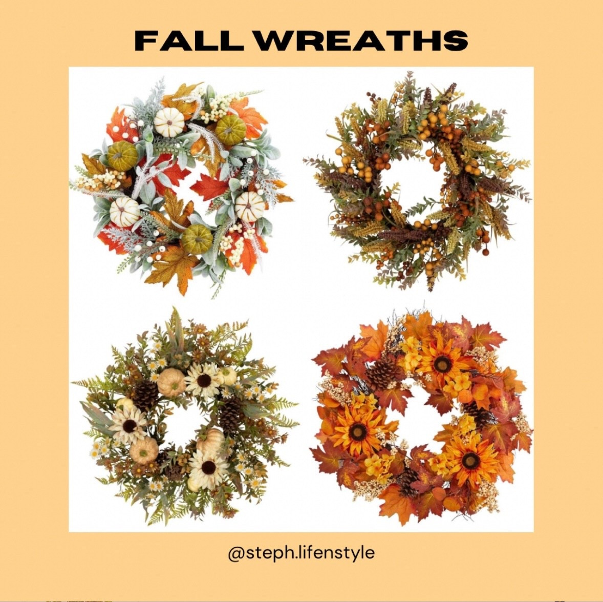 Some of my favorite fall wreaths!🍁

#LTKHome #LTKSeasonal #target #fall #fallwreath #homedecor #like #comment #save #share #follow 

#LTKFindsUnder50