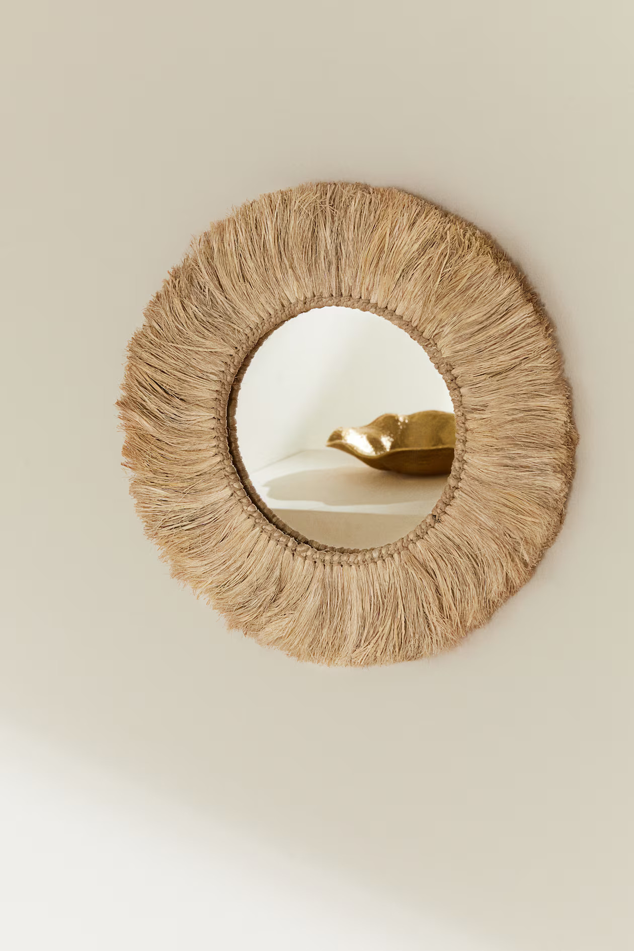 Mirror with Straw Frame | H&M (US + CA)