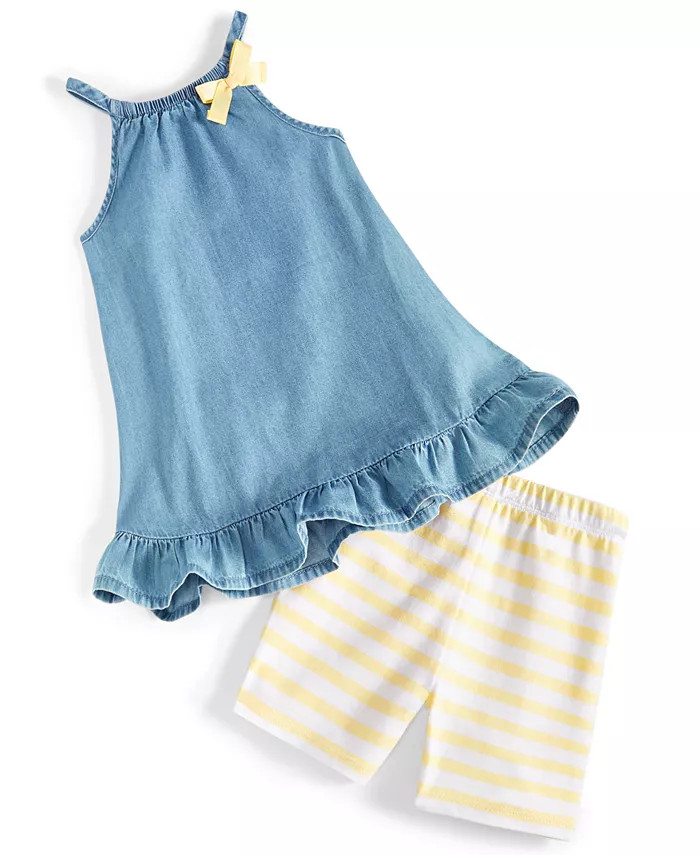 Baby Girls Halter Tunic and Shorts, 2 Piece Set, Created for Macy's | Macys (US)