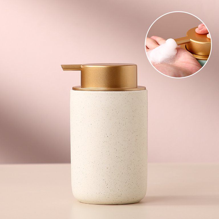 Ceramic Soap Dispenser, 400ml Bathroom Foaming Hand Soap Dispenser Dish Soap Dispenser Bottles Pu... | Walmart (US)
