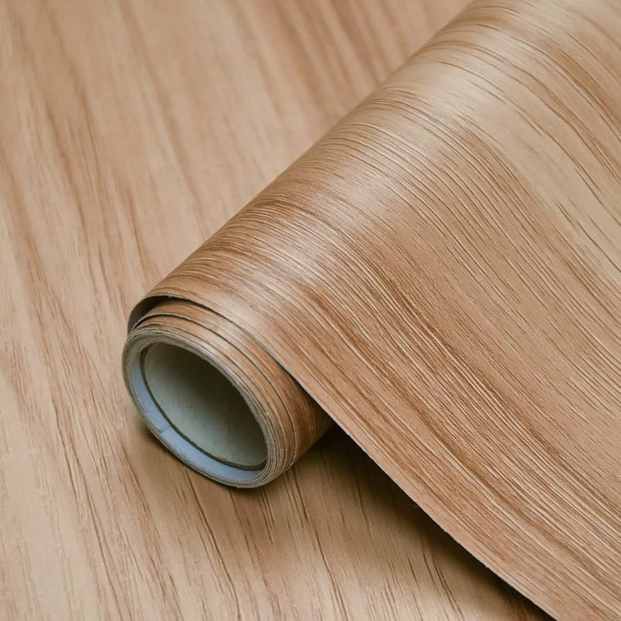 Wood Contact Paper Wood Wallpaper Peel and Stick Wallpaper Light Wood Grain Contact Paper for Cab... | Amazon (US)