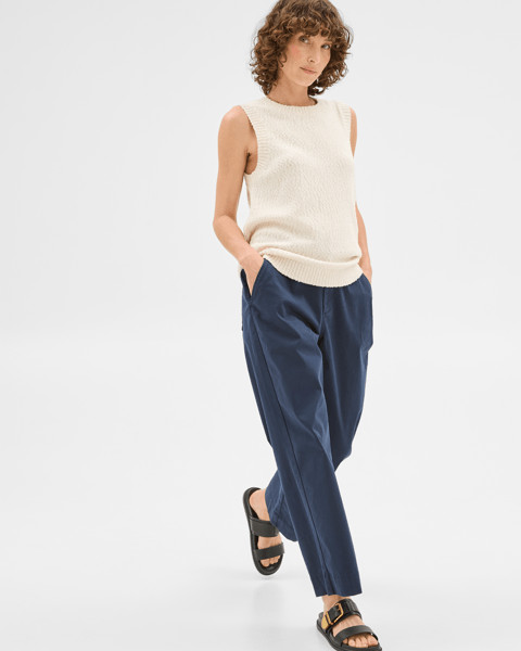 Australian Cotton Sleeveless Boucle Shell Tank Top - Cloud Dancer | Target AU