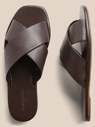 Crossover Slide Sandal | Banana Republic Factory