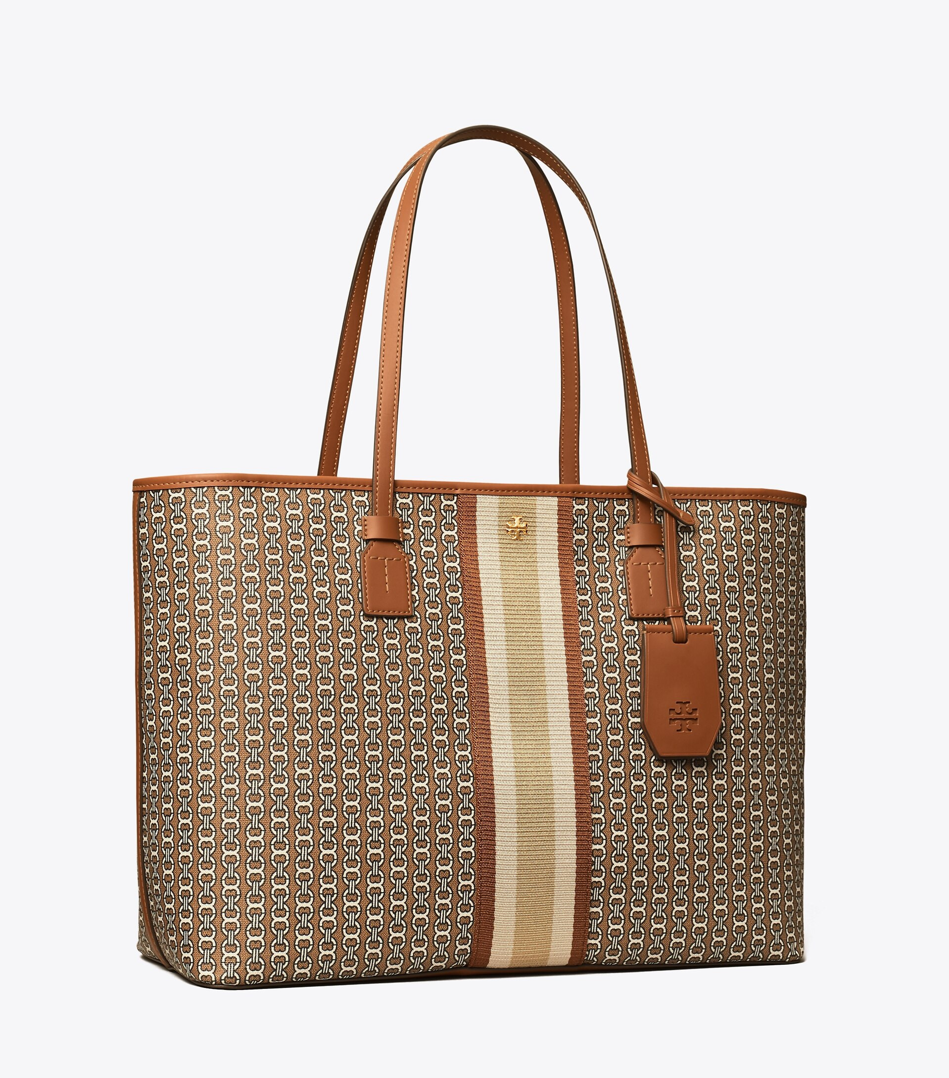 Gemini Link Canvas Top-Zip Tote Bag | Tory Burch (US)