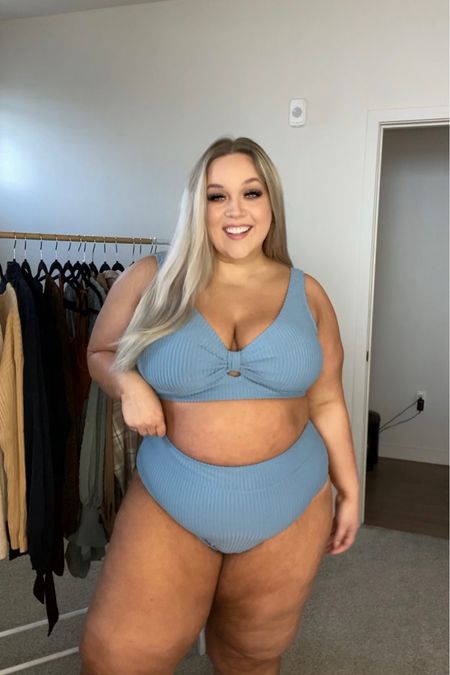 My new favorite swimsuit for 2023! This dusty blue color is SO pretty, and it’s a soft ribbed material that feels so nice. Swim is from Cupshe. I’m wearing a 2x in tops, and a 3x in bottoms. 

(plus size, curvy, plus size swim, swim, size 20, size 18, size 16, size xxlx size xl, Easter, spring, spring outfits, vacation outfits, vacation, swimsuits, affordable, ribbed,  casual, Ootd, outfit of the day, date night, date night outfit, lingerie, date night lingerie, spring outfit, spring Ootd, casual spring outfit, summer outfit, casual summer outfit)

#LTKcurves #LTKsalealert #LTKswim