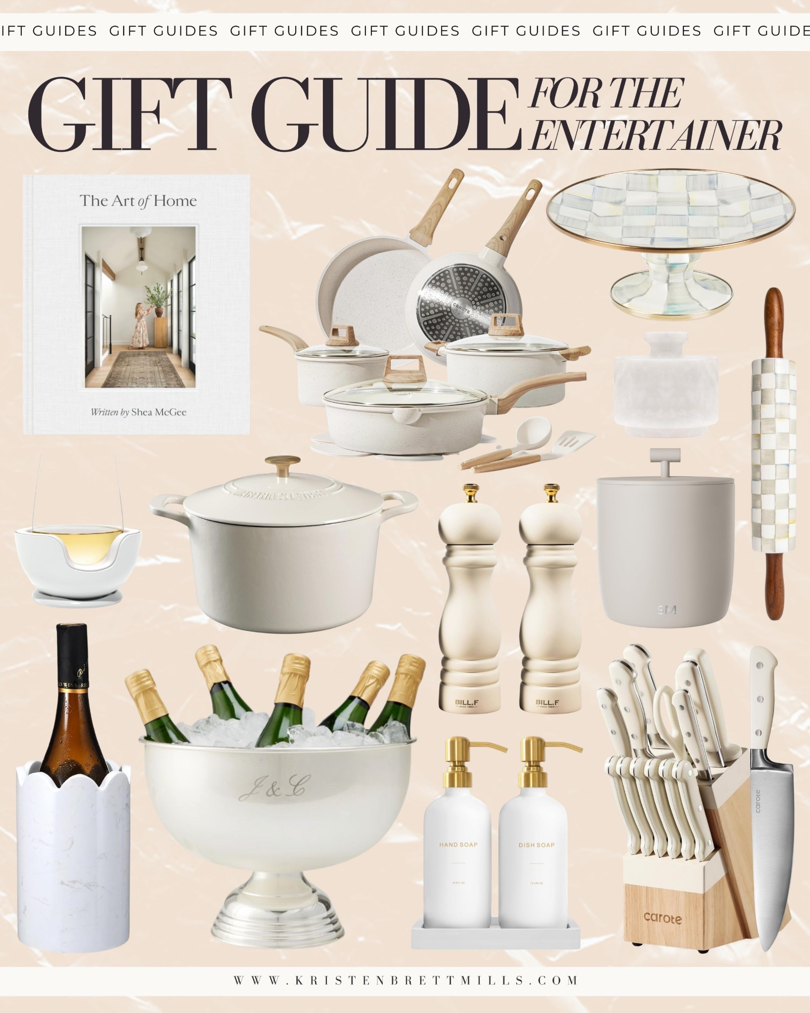 Gift Guide for the Entertainer

Charcuterie board sets
Elegant serveware
Wine and champagne accessories
Cheese knife sets
Cocktail-making tools
Stylish table linens
Scented kitchen candles
Hosting-ready appetizer trays
Decorative drink pitchers
Modern bar cart essentials

#LTKHoliday #LTKGiftGuide #LTKSaleAlert