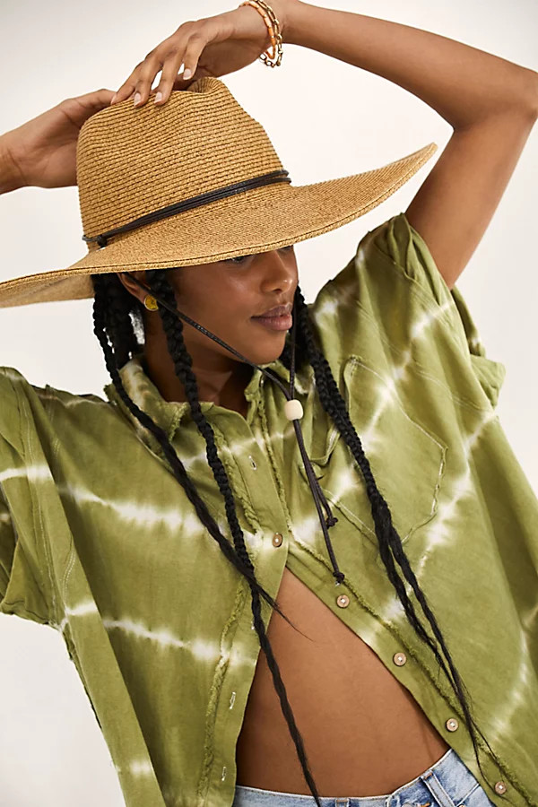 Arizona Packable Wide Brim Hat by Free People, Coffee, One Size | Free People (Global - UK&FR Excluded)