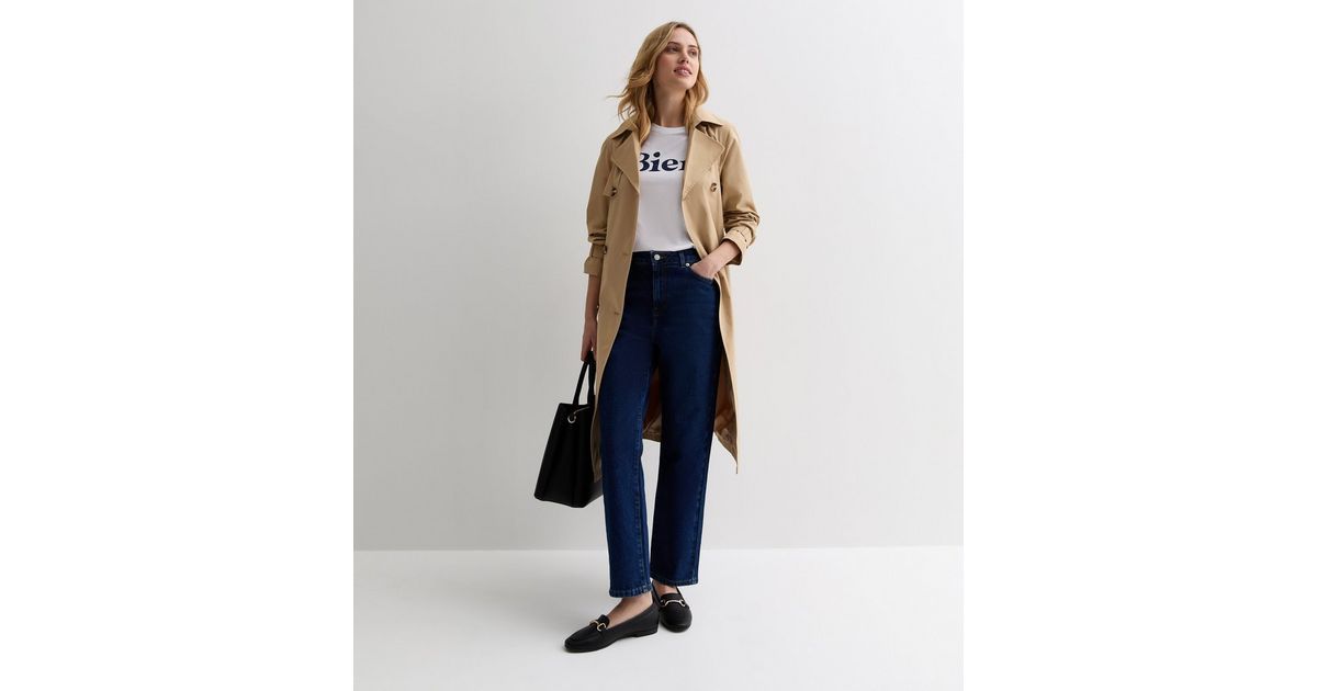 Stone Formal Belted Trench Coat | New Look | New Look (UK)