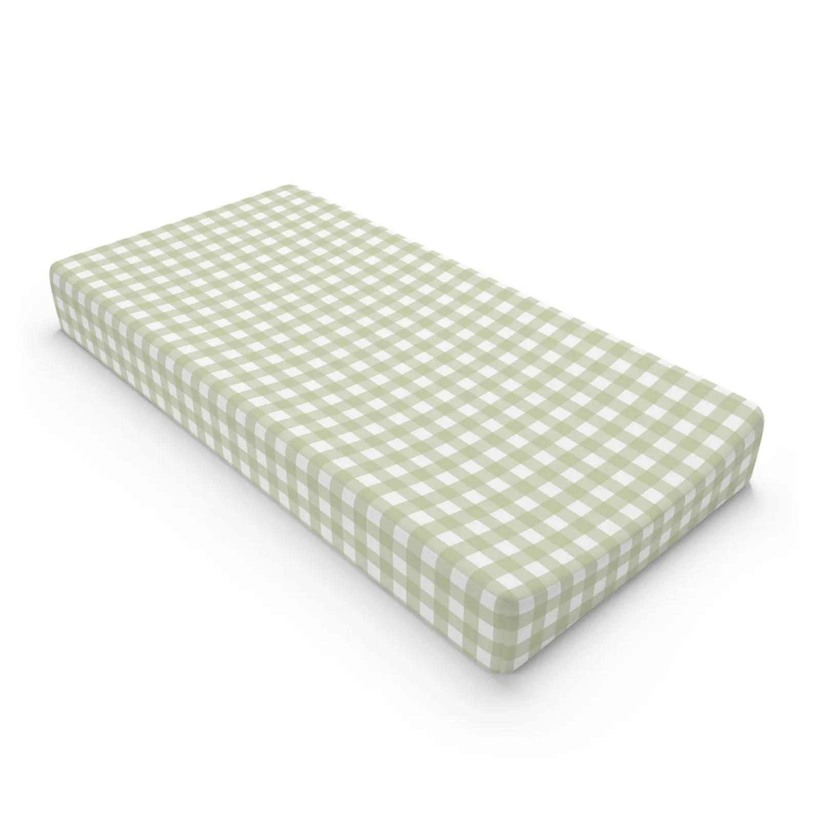 French Green Gingham Changing Pad Cover | Preppy Nursery Decor | Etsy (Global)