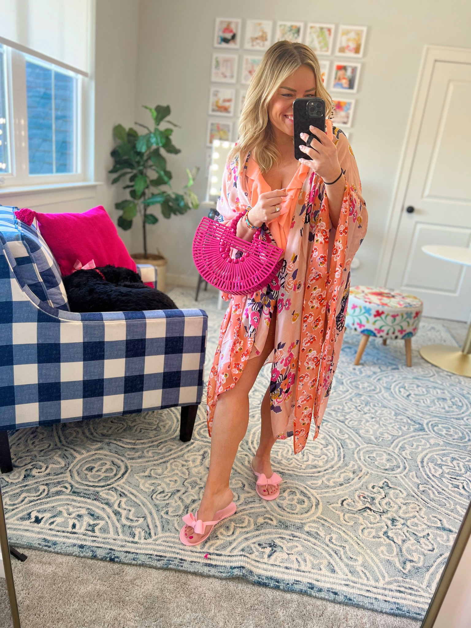 Amazon coral ruffle one piece swimsuit bright spring break vacation summer pool beach day pink accessories bow flip flop 

#LTKhome #LTKkids #LTKGiftGuide