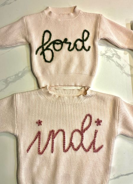 Tik tok tutorial for embroidered custom toddler sweaters! 

#LTKfamily #LTKbump #LTKbaby