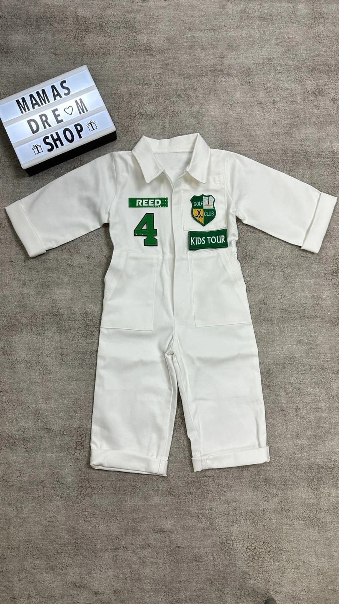 Custom Caddy Costume 1st Class Quality Outfit Personalized Unisex Golf Suit 1st Birthday Gift Pho... | Etsy (US)