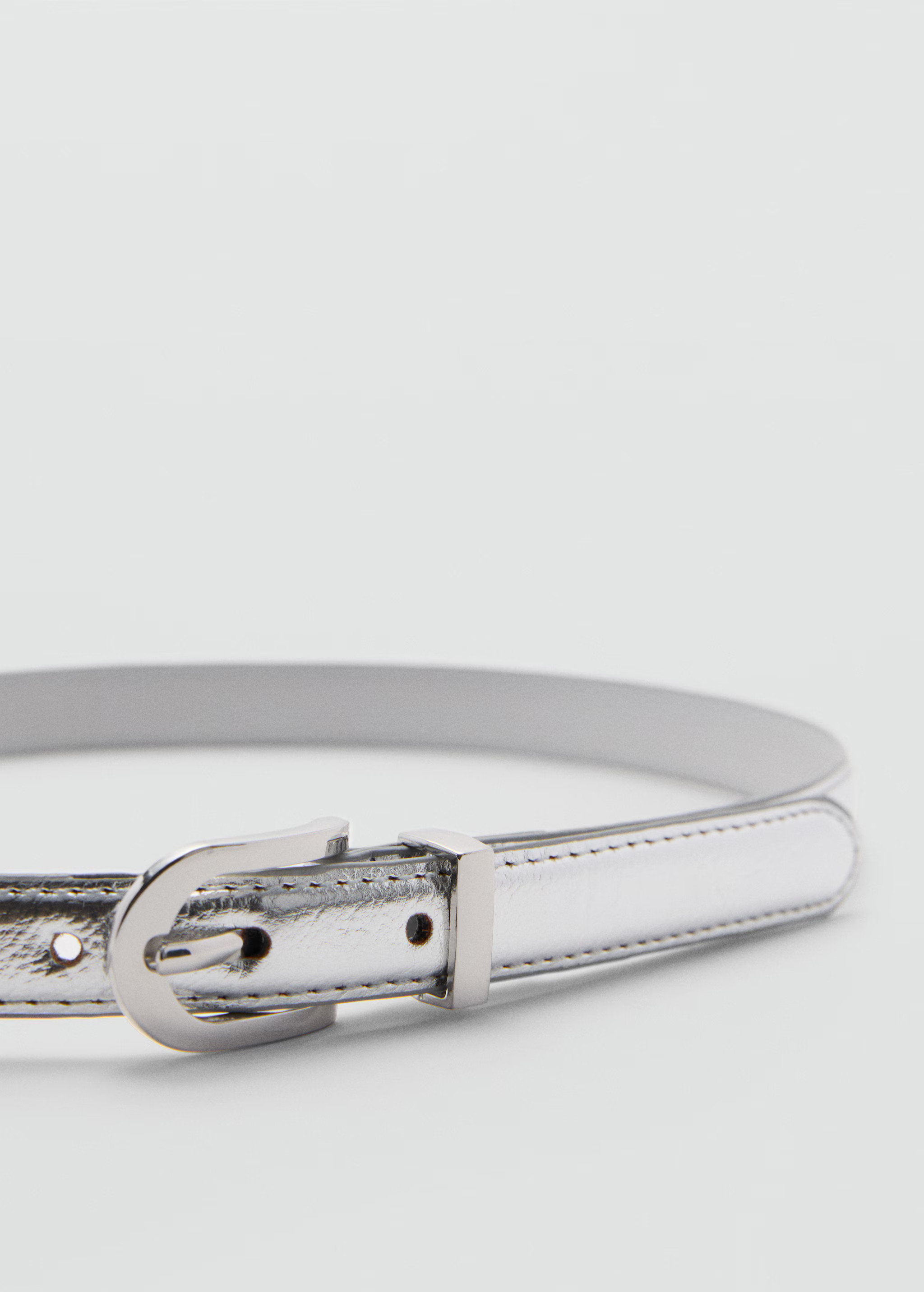 Buckle metallic belt | MANGO (US)