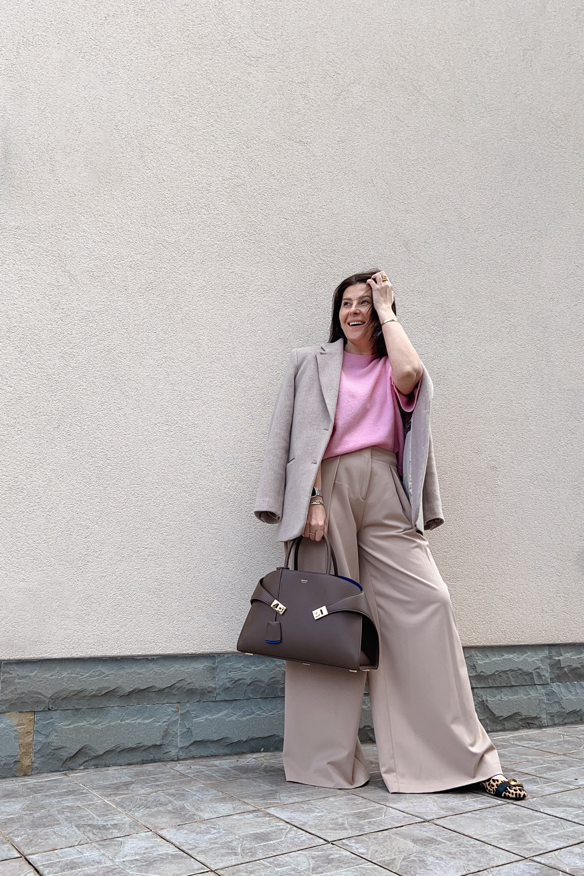 Workwear look with a pop of pink. The perfect pink top, super soft and warm, slightly oversized, short sleeves. Great to wear under blazers. 

Also looks great with denim. 

#LTKstyletip #LTKeurope #LTKworkwear