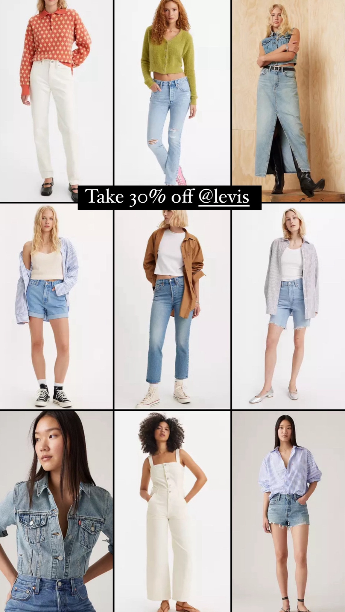 Take 30% off Levi’s right now!!!

#LTKFindsUnder50 #LTKSaleAlert #LTKFindsUnder100