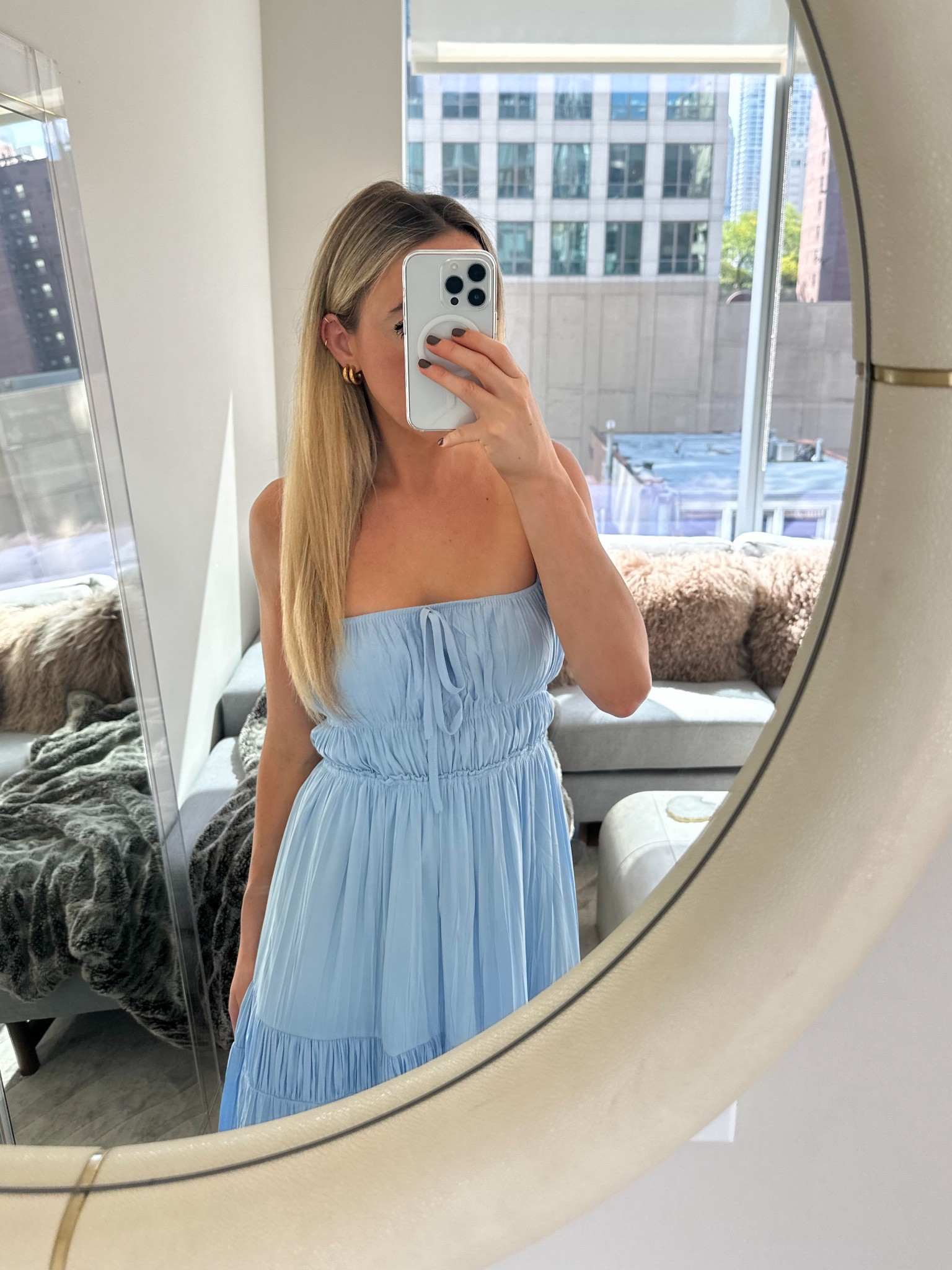 Italy: Daily Outfit 

Italy vacation outfit: Light blue summer dress perfect for the Amalfi Coast — stylish, lightweight, and ideal for warm weather travel, beachside dinners, and exploring coastal towns.


Ootd style fashion, blue sundress, blue summer dress, something blue, summer style, warm weather look, beach day, Italy, Almalfi coast, vacation look, travel outfit, resort wear, sightseeing dress, bloomingdales 

#LTKTravel #LTKSeasonal #LTKParties