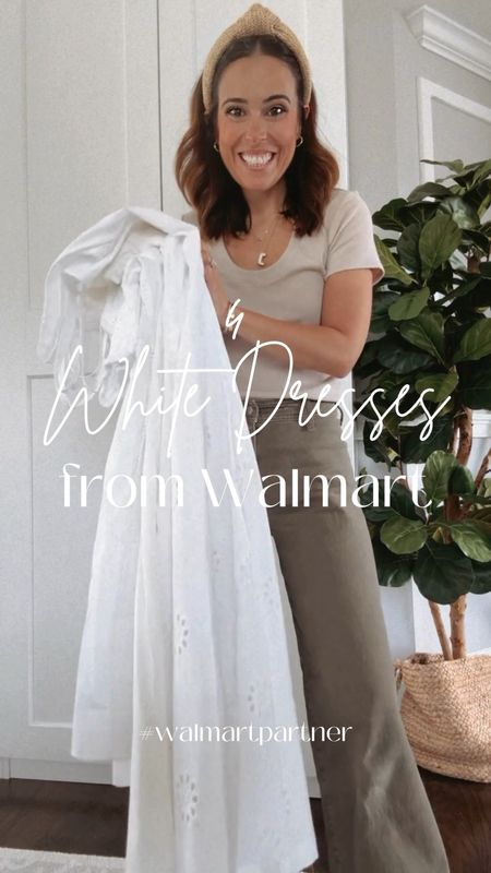 Type: WHITE DRESSES for details to the best @walmartfashion finds! White dresses are a summer must and I’ve found the absolute cutest at Walmart! #walmartpartner #walmartfashion 

#LTKSeasonal #LTKFindsUnder50 #LTKStyleTip