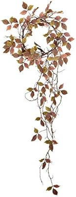 Cloris Art Fall Front Door Wreath, 18-20 Inch Artificial Boston Ivy Wreaths + 4 Feet Garland for ... | Amazon (US)