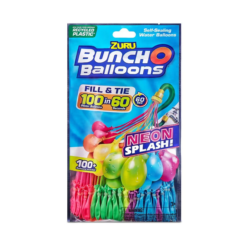 Bunch O Balloons 3pk Rapid Filling Self Sealing Water Balloons - Neon by ZURU | Target