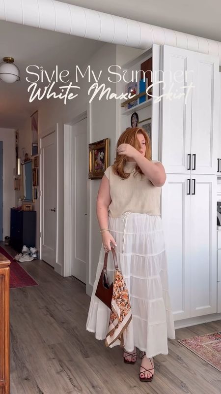 Styling a white maxi skirt for summer with the free people smitten skirt and the sweater from a set on Amazon

#LTKStyleTip #LTKFindsUnder50 #LTKSeasonal