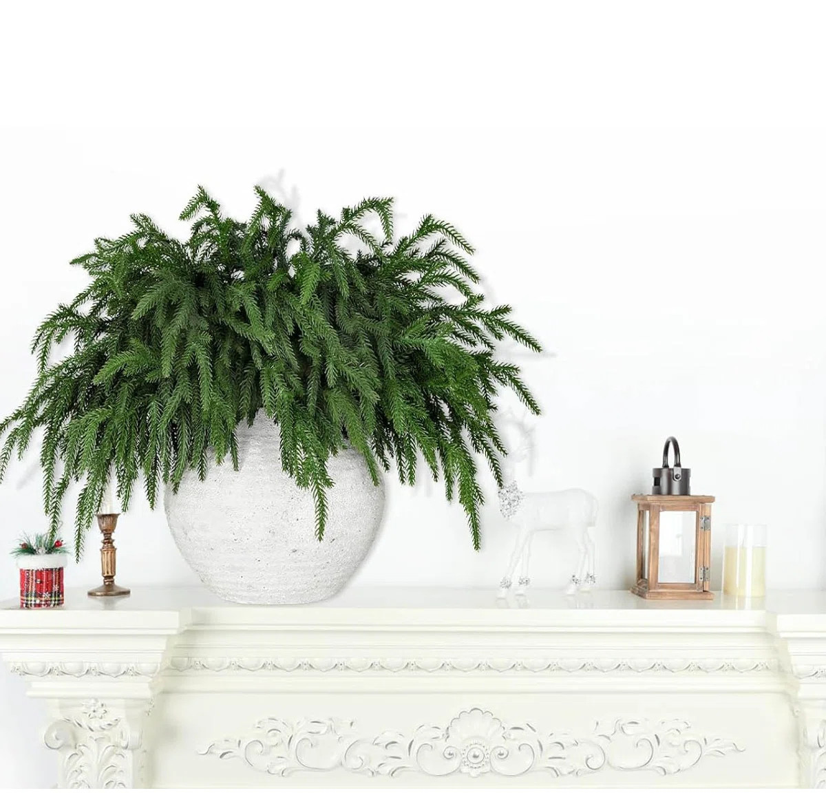 12 Pcs Christmas Pine Branches Artificial Pine Stems | Wayfair North America