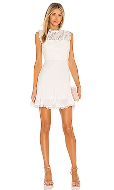 HEARTLOOM Cammie Mini Dress in Eggshell from Revolve.com | Revolve Clothing (Global)