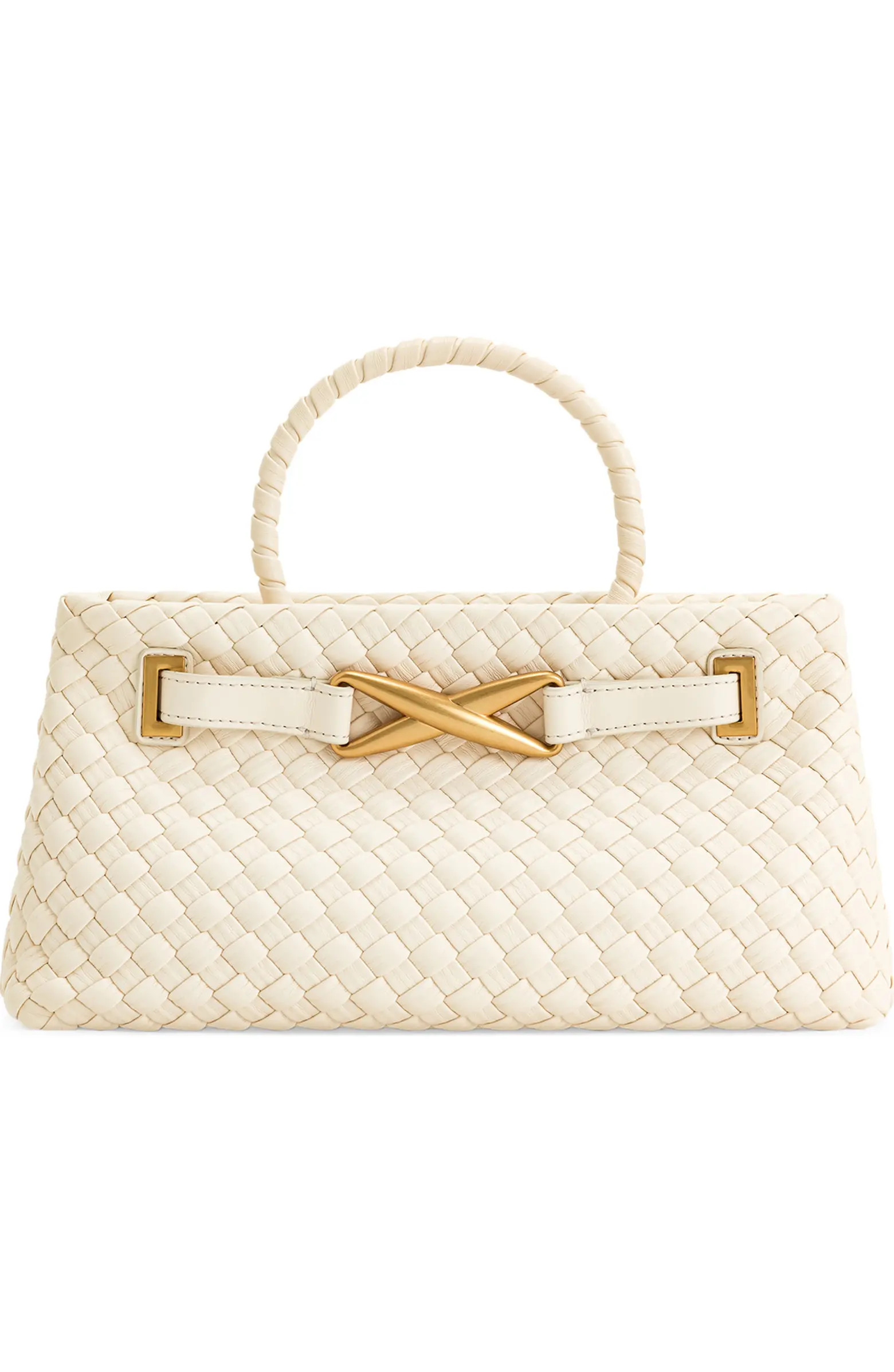 Elora Woven Faux Leather Tote Bag | Nordstrom