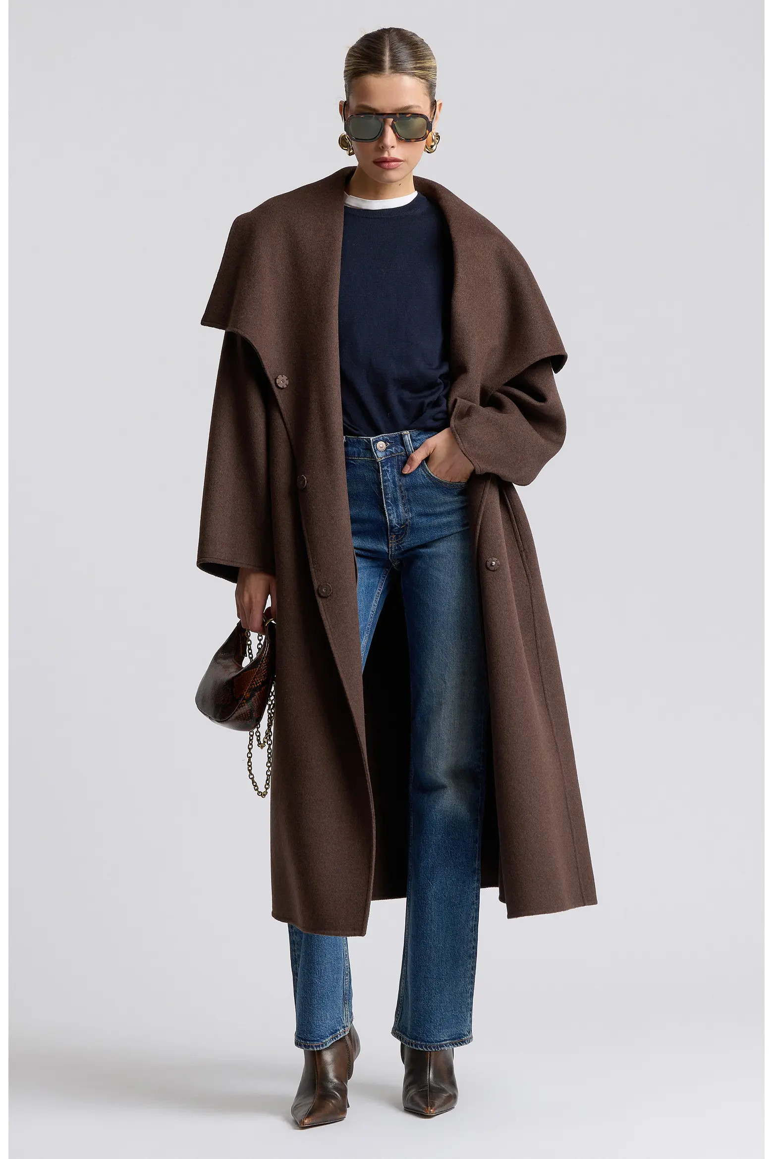 Shawl Collar Long Coat (Women) | Nordstrom | Nordstrom