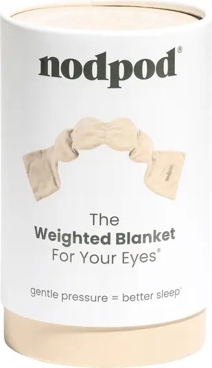 Find some blissful shuteye under this lightly weighted, supersoft fleece sleep mask designed to a... | Nordstrom