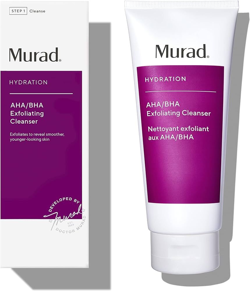 Murad AHA/BHA Exfoliating Cleanser - Hydration Exfoliating & Moisturizing Salicylic, Lactic and G... | Amazon (US)