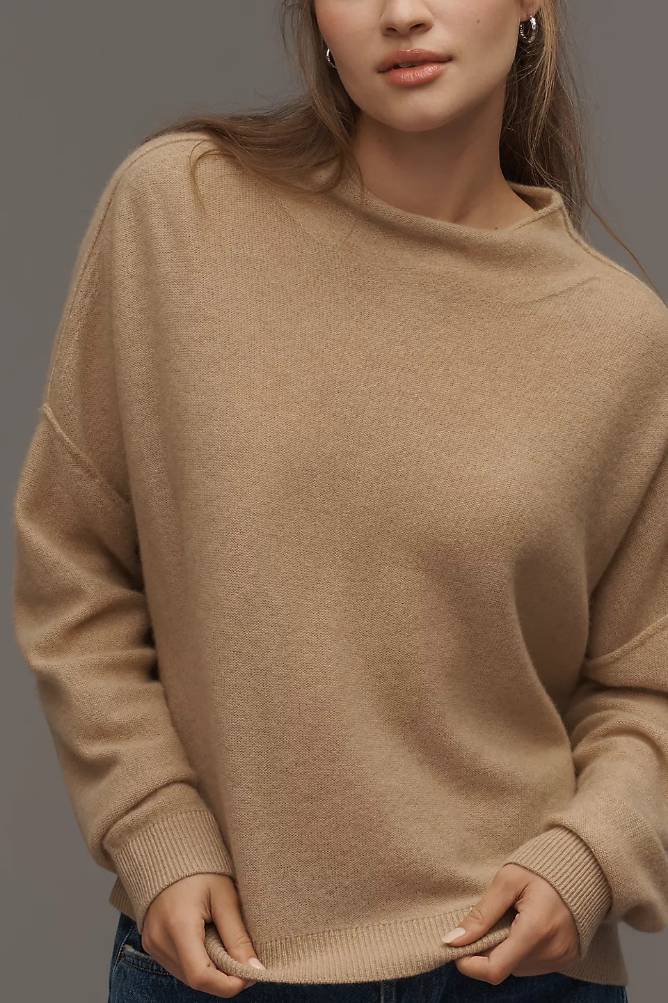 Alani 100% Cashmere Mock-Neck Sweater | Anthropologie (US)