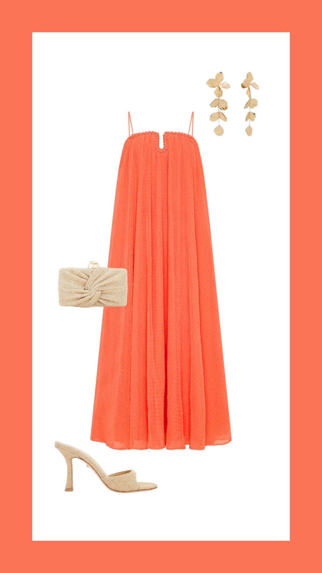 Orange/ coral spring wedding guest dress outfit🍑

#LTKSpringSale #LTKStyleTip #LTKWedding