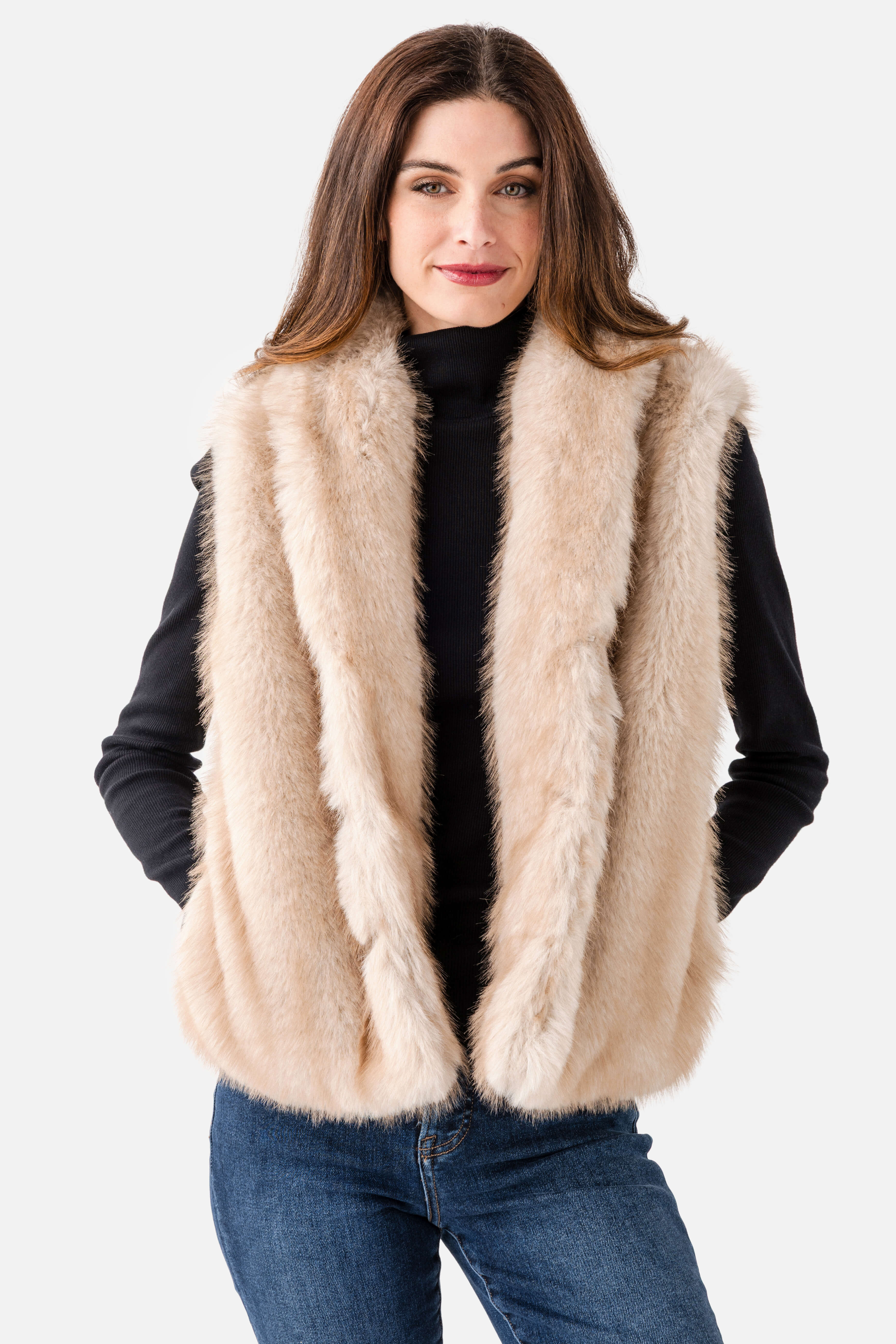 Dress Forum Faux Fur Vest | Social Threads