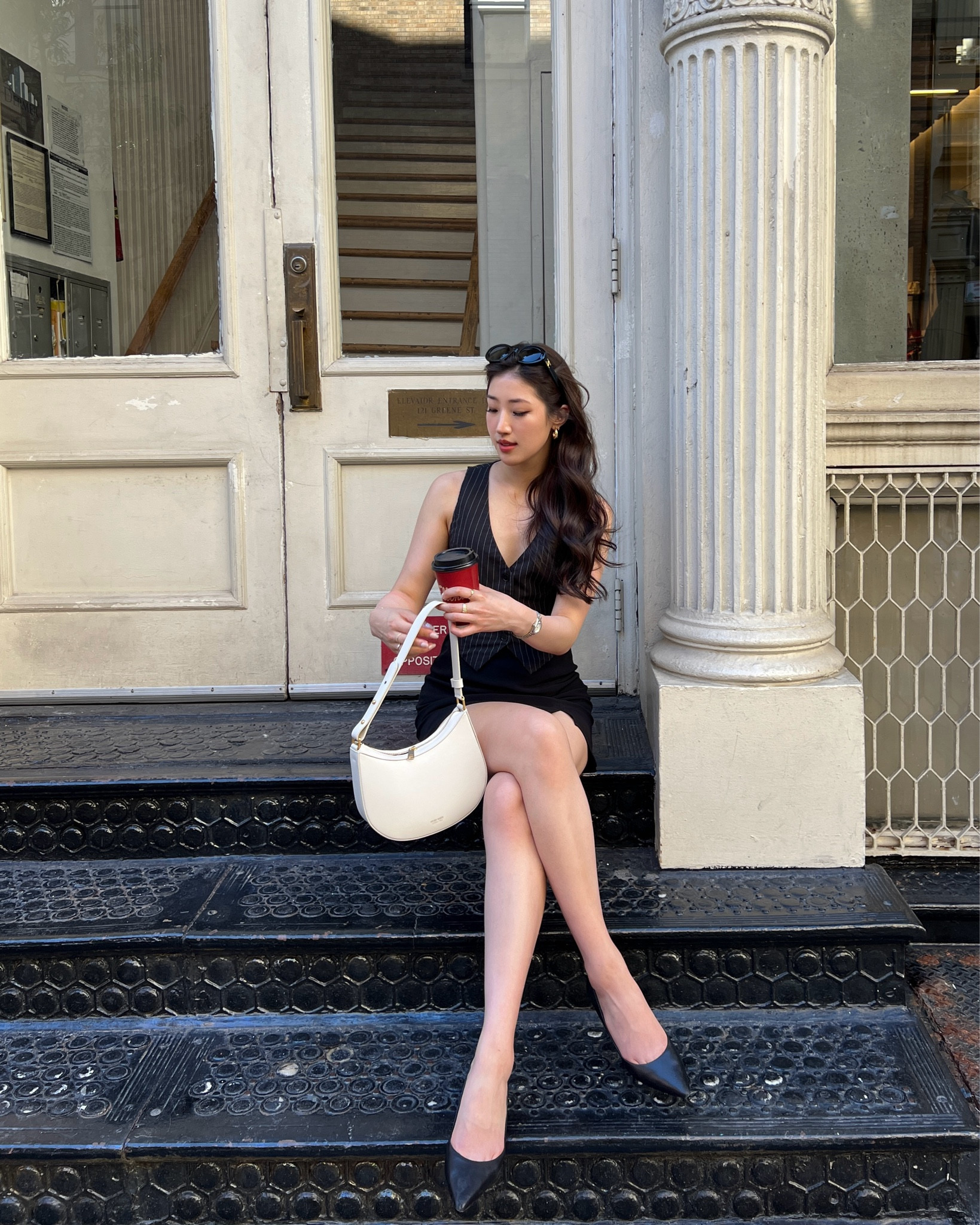 summer vest outfit ☁️


