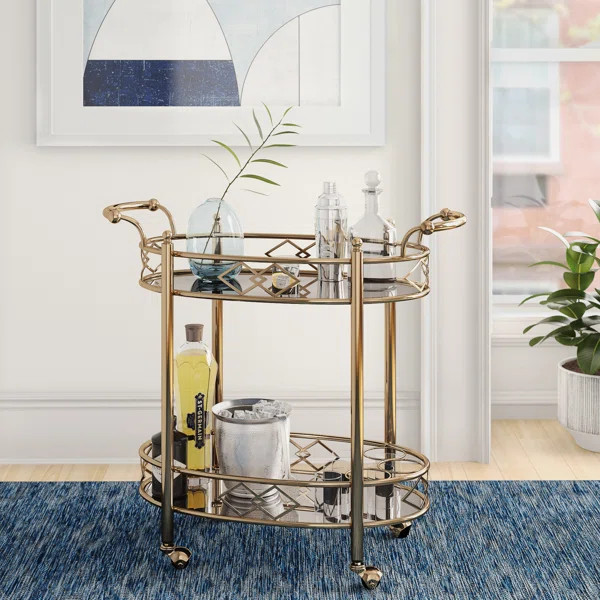Izzi Metal Bar Cart | Wayfair North America
