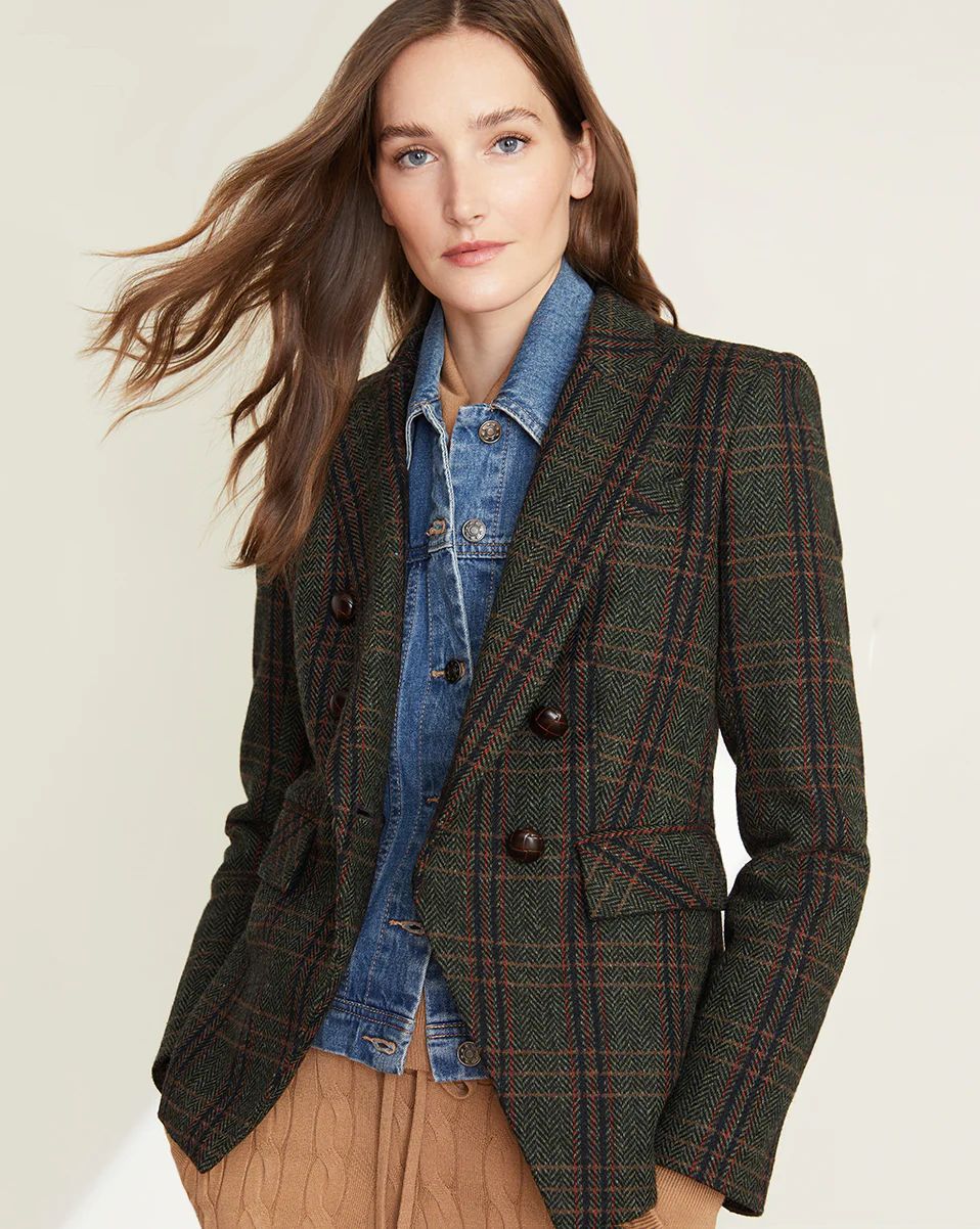 Miller Herringbone Plaid Dickey Jacket | Veronica Beard