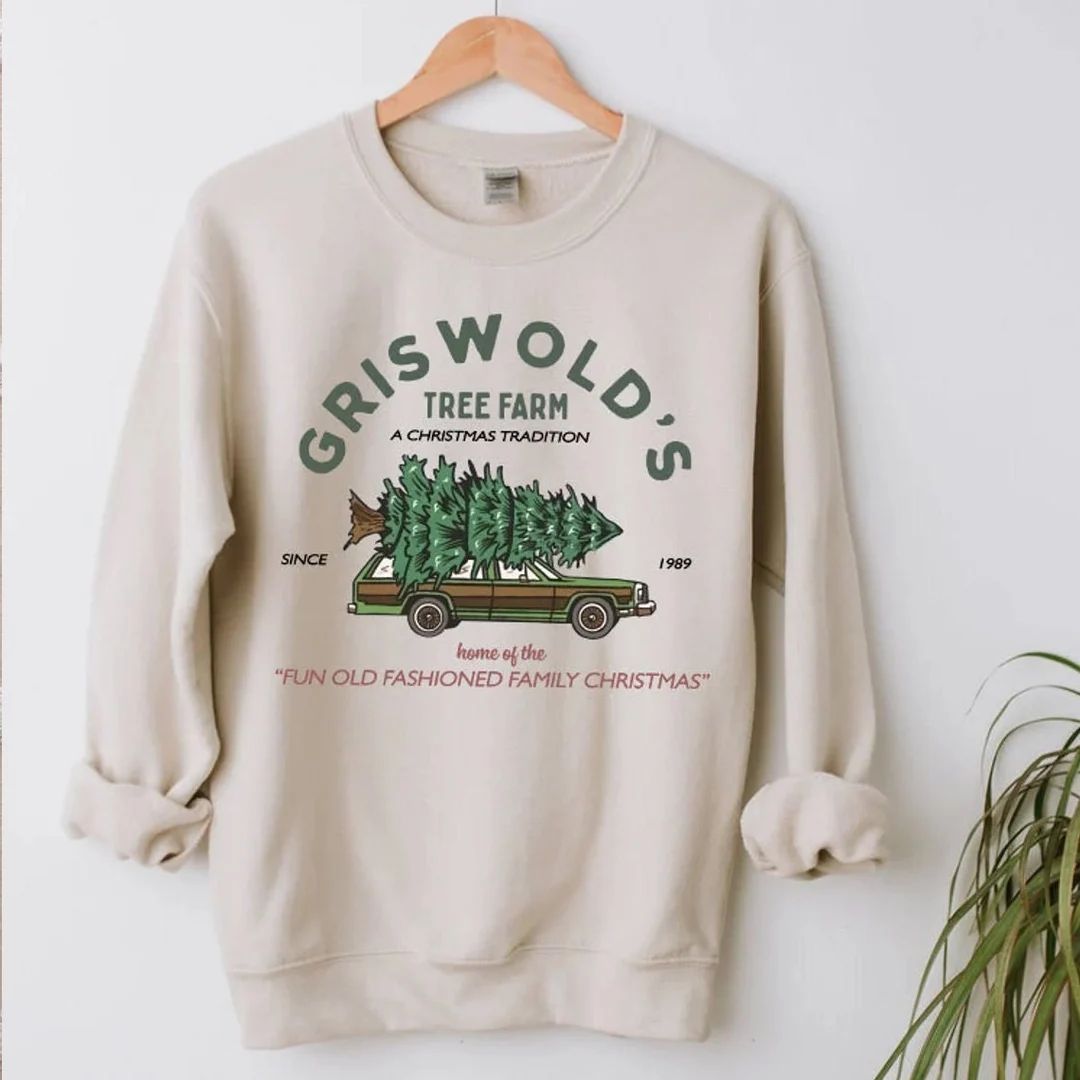 Griswold's Tree Farm Sweatshirt, Christmas Sweatshirt, Griswold Christmas Shirt, Christmas Party,... | Etsy (US)