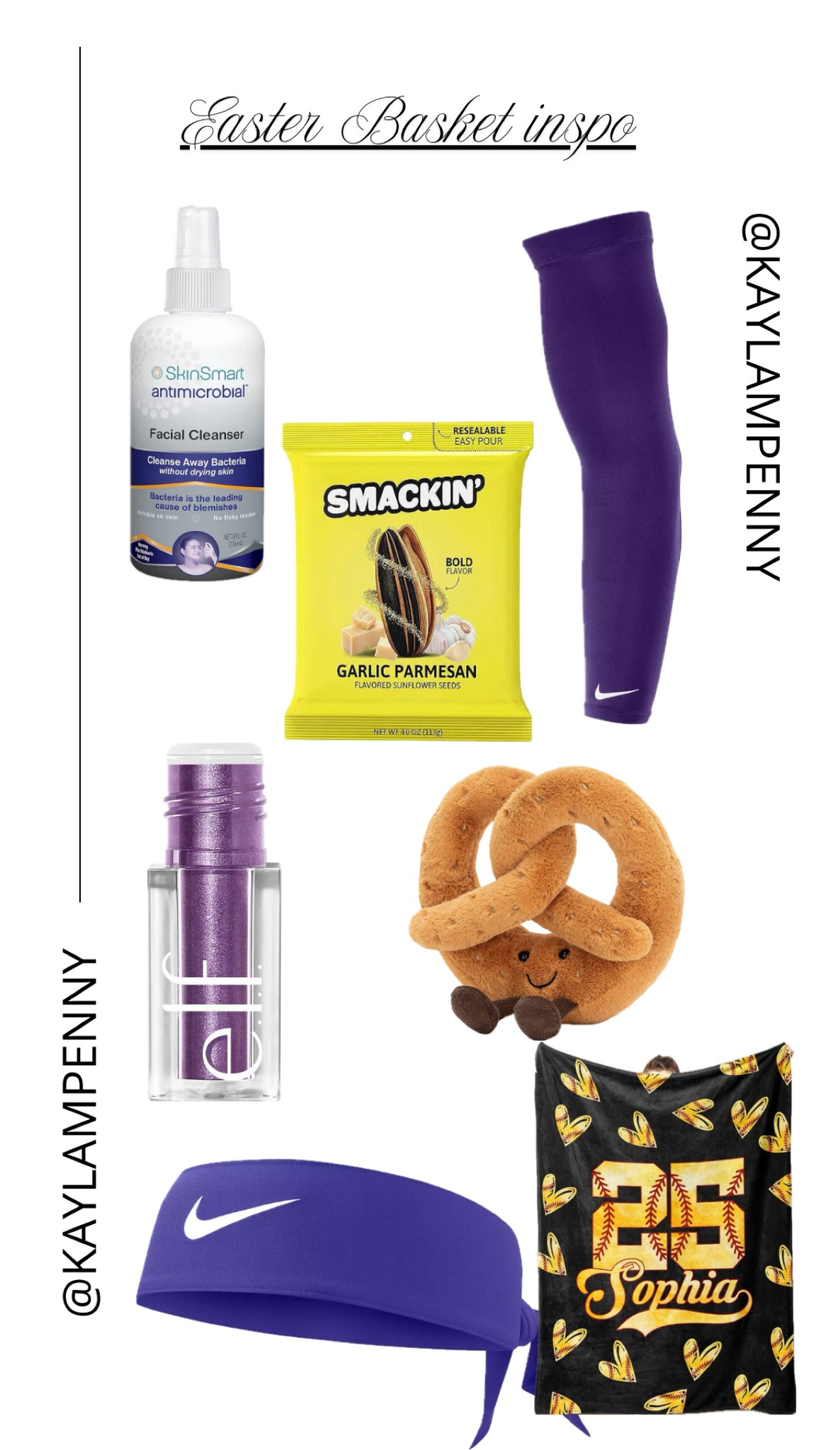 Easter basket inspo for your softball player 