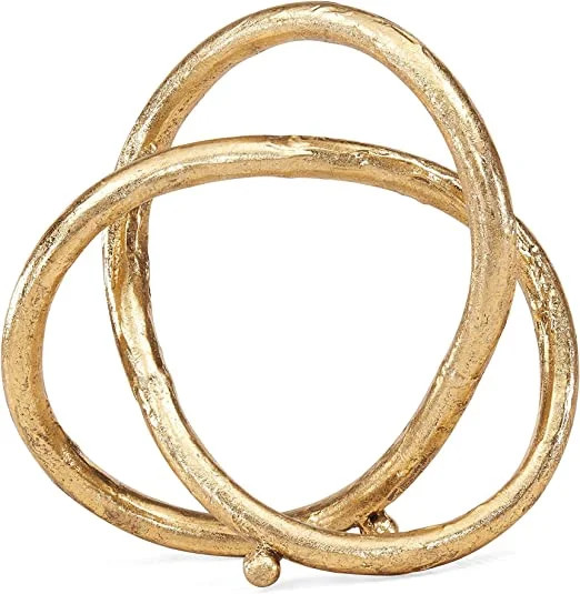 Danya B. Gold Eternal Loop Metal Art Abstract Sculpture. This Unique Accent Piece Symbolizes an U... | Walmart (US)