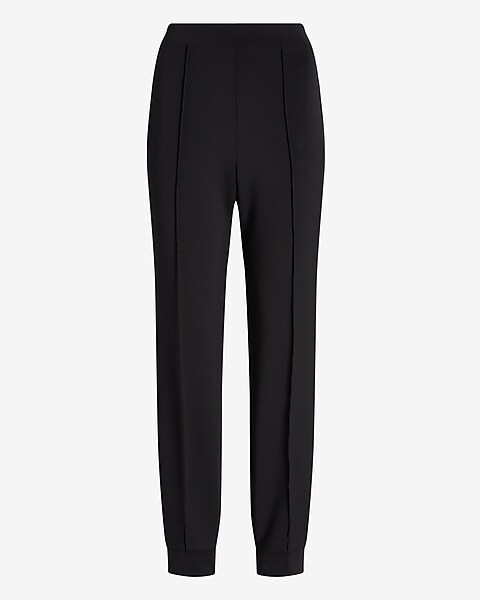 High Waisted Supersoft Double Knit Jogger Pant | Express