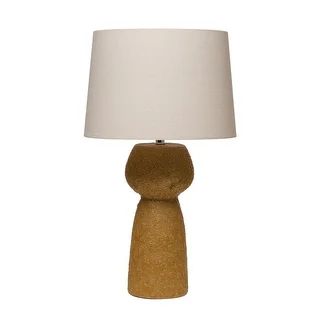 Stoneware Table Lamp, Mustard Color | Bed Bath & Beyond