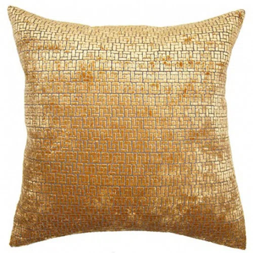 Saffron Feathers Geometric Pillow | Wayfair North America