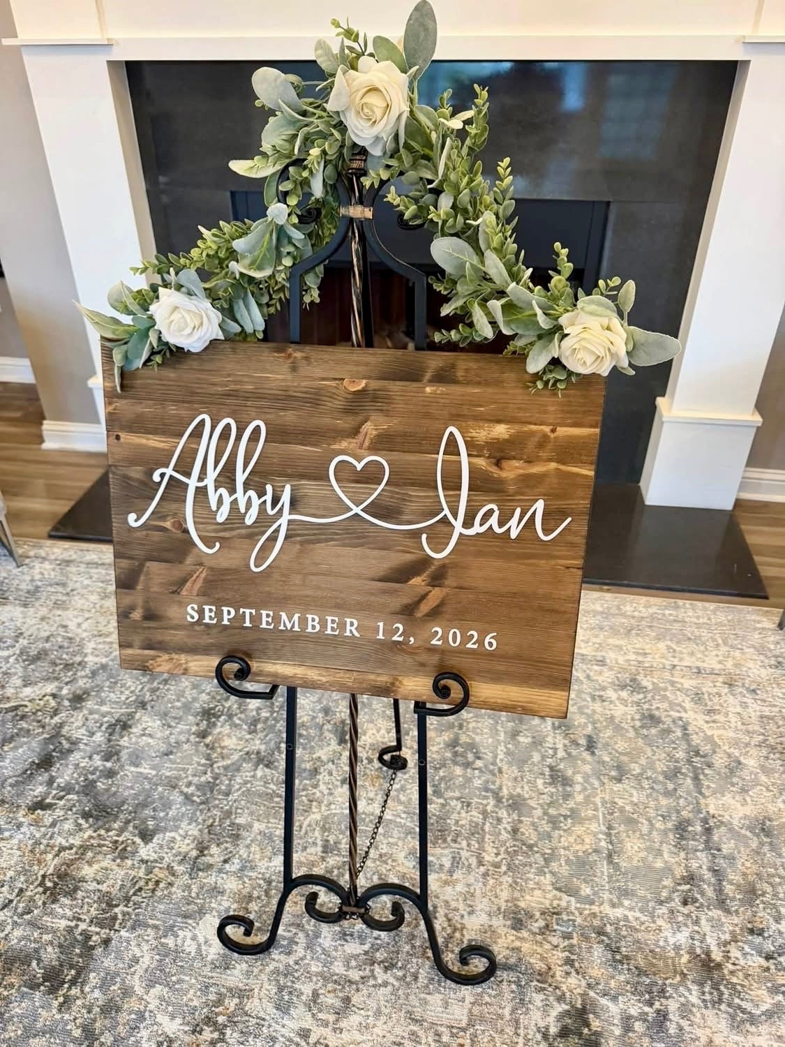 This was a beautiful sign for the wedding and for their house!

#LTKWedding