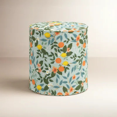 Rifle Paper Co. x Cloth & Company Round Ottoman | Wayfair North America