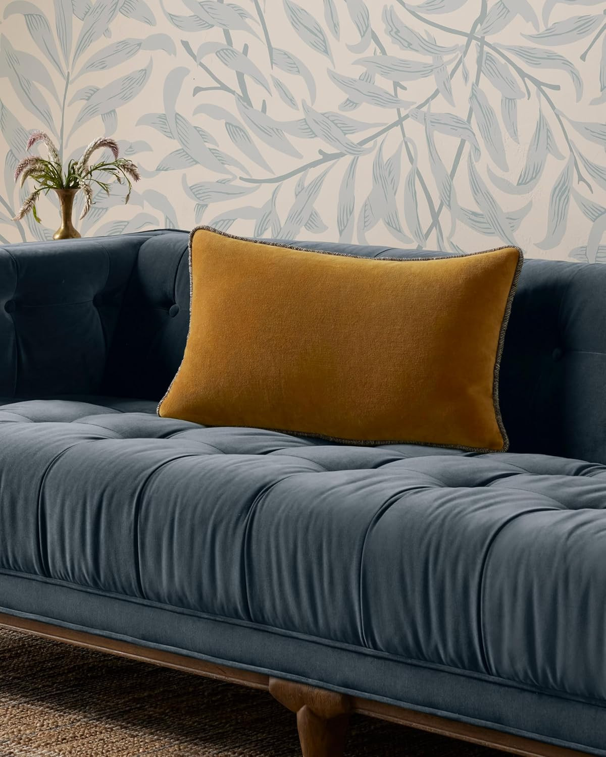 Loloi Liza Pillow, 13'' x 21'' Cover w/Down, Gold | Amazon (US)