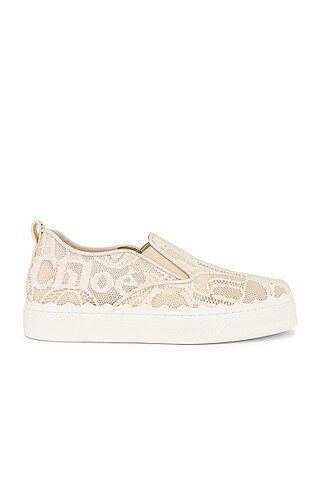 Chloe Lauren Lace Sneakers in Mild Beige | FWRD | FWRD 