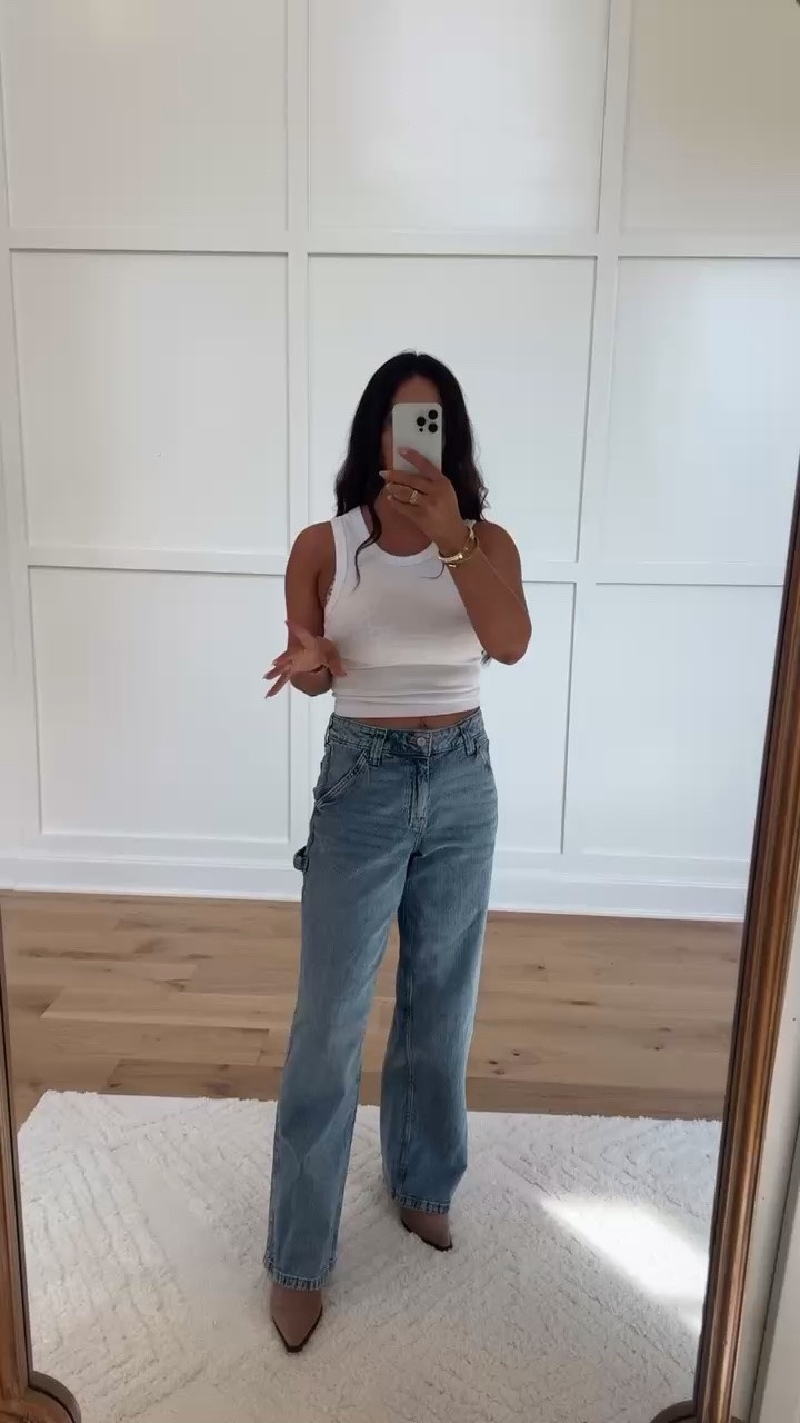 The perfect everyday outfit! This classic white tank paired with these flattering wide-leg jeans creates such an effortless, put-together look. Just add your favorite accessories and shoes for an easy outfit you’ll wear on repeat!
#LTKStyle #LTKFashion #EverydayStyle #CasualChic #WideLegJeans #DenimStyle #MomStyle #StyleOver30 #OOTD