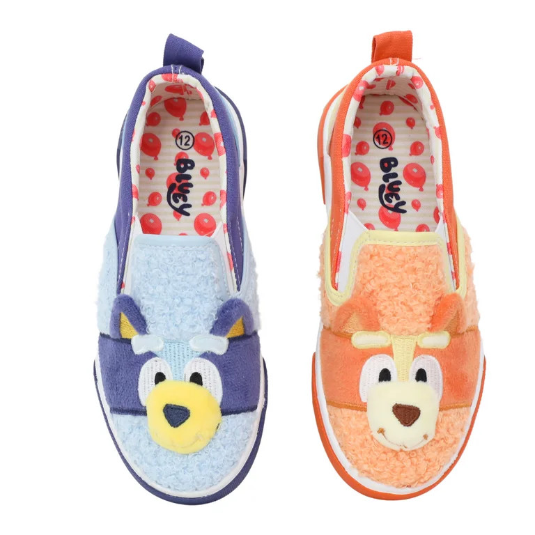 Bluey Toddler Kids Fleece Slip-On Sneakers | Walmart (US)
