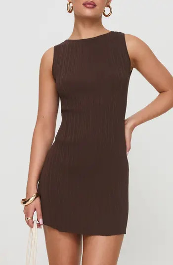 Mayok Open Back Rib Minidress | Nordstrom