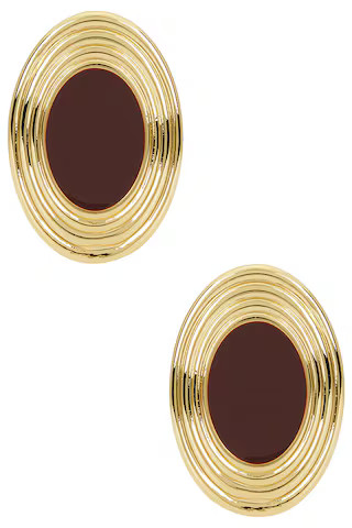 Heaven Mayhem Rowan Earrings in Gold & Brown from Revolve.com | Revolve Clothing (Global)